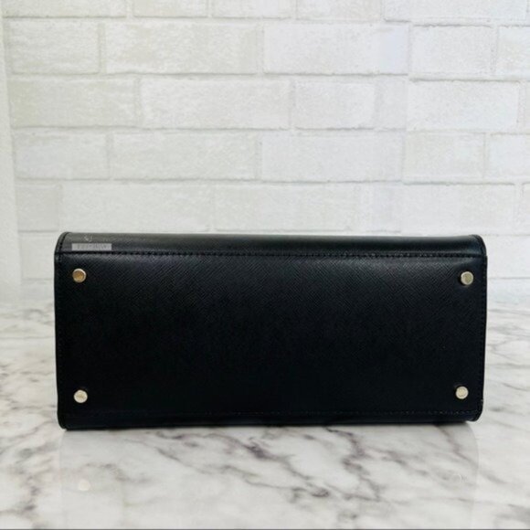 Kate Spade Black Medium Satchel Crossbody & Large Slim Bifold Wallet Set - Picture 7 of 14